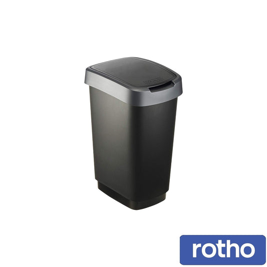 Rotho Twist Bin- Black- 25L