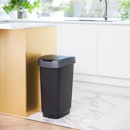 Rotho Twist Bin- Black- 50L