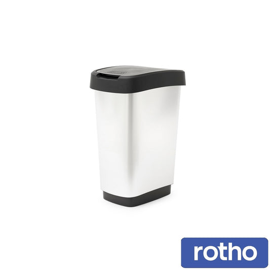 Rotho Twist Bin- Silver- 25L