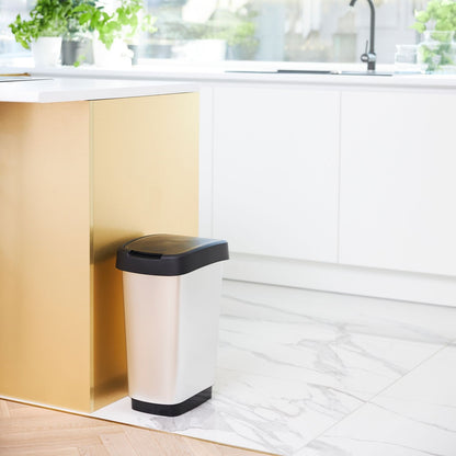 Rotho Twist Bin- Silver- 50L