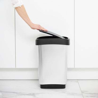 Rotho Twist Bin- Silver- 50L