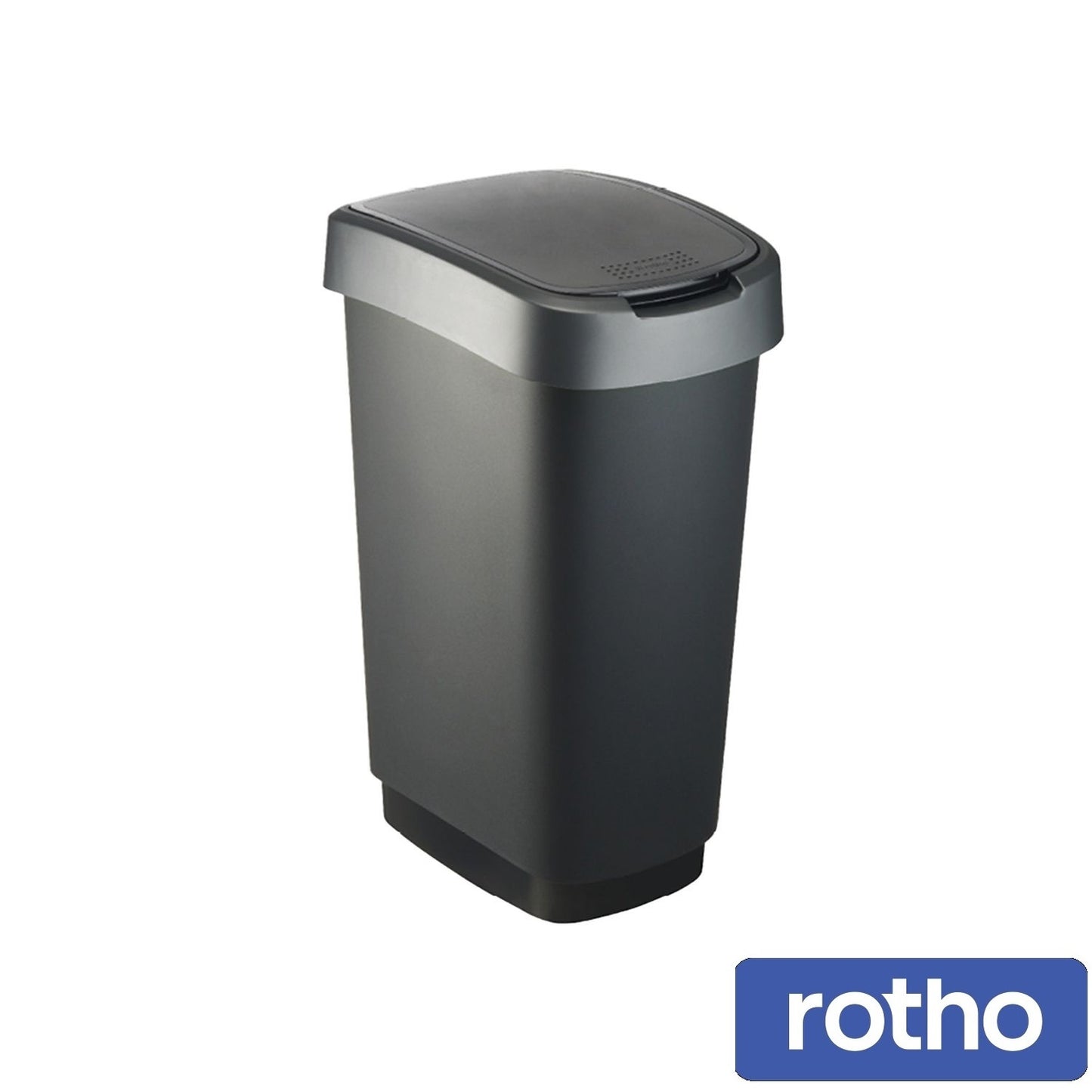 Rotho Twist Bin- Black- 50L